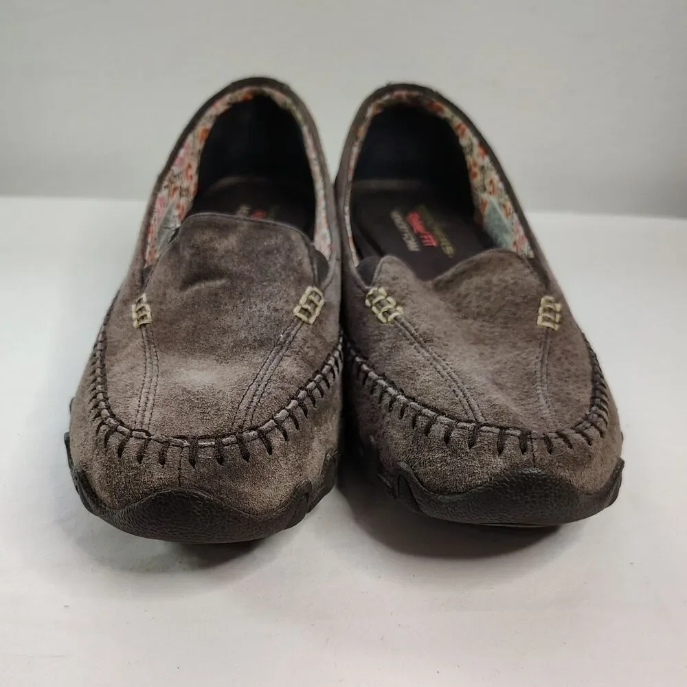 SKECHERS Relaxed Fit Memory Foam 8.5 Women's Slip-On Moccasins Shoes - Picture 4 of 8